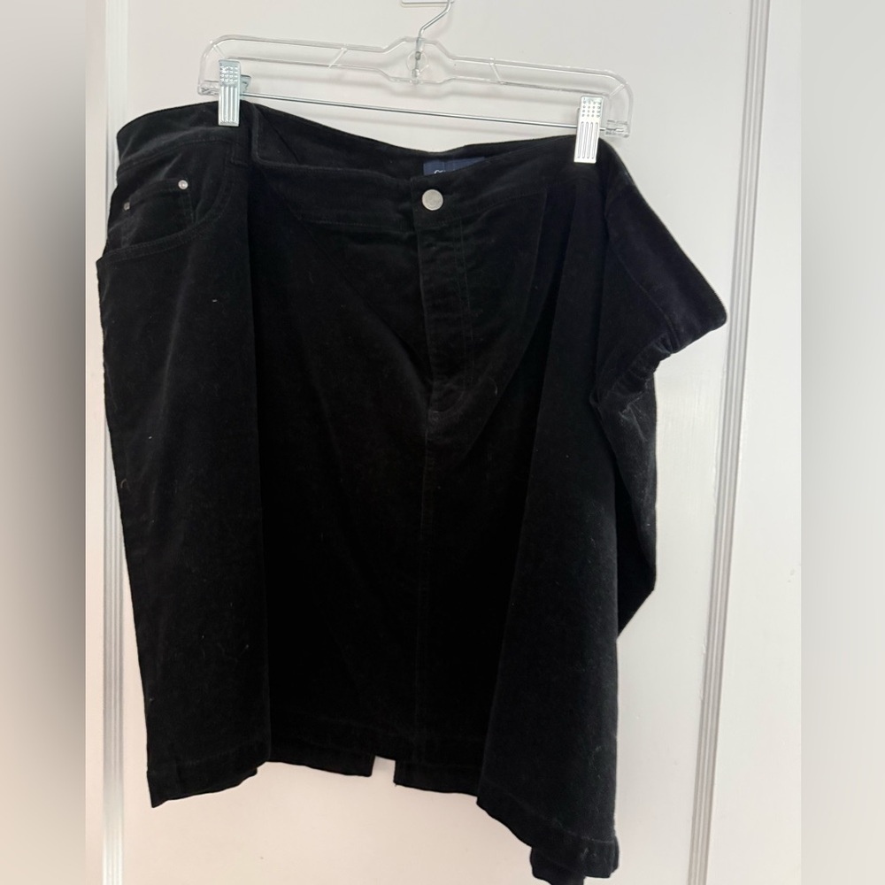 Charter Club Black Corduroy Mini Skirt